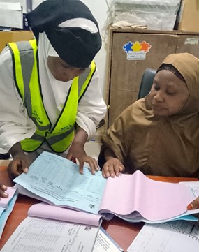 Haj. Rashida A. Dukku LGA MCH during monthly data validation